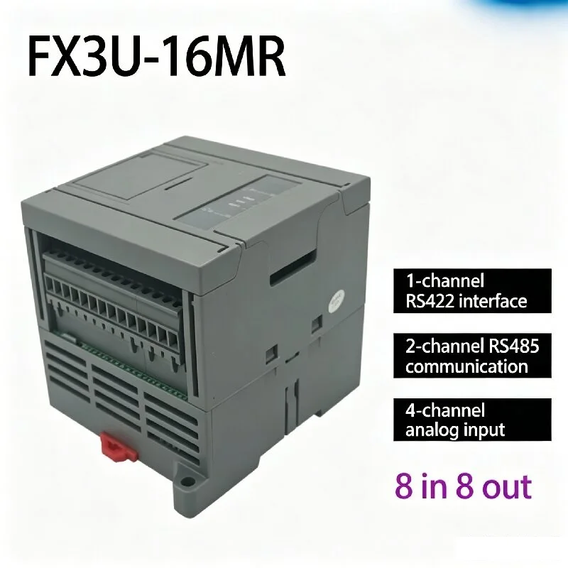 X3U16‑80MTR PLC Industrial Control Board, 6‑Axis 100K Pulse Programmable Controller, Analog & RS485