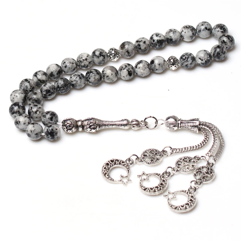 

religious jewelry Hemp stone beaded necklace islamic rosary 33 tasbeeh