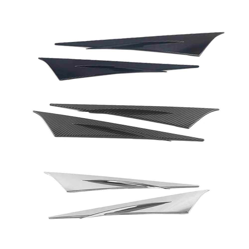 

For Honda Civic 11th Gen 2022 2023 Front Headlight Eyebrow Eyelid Trim Cover Stickers ABS Carbon Fiber