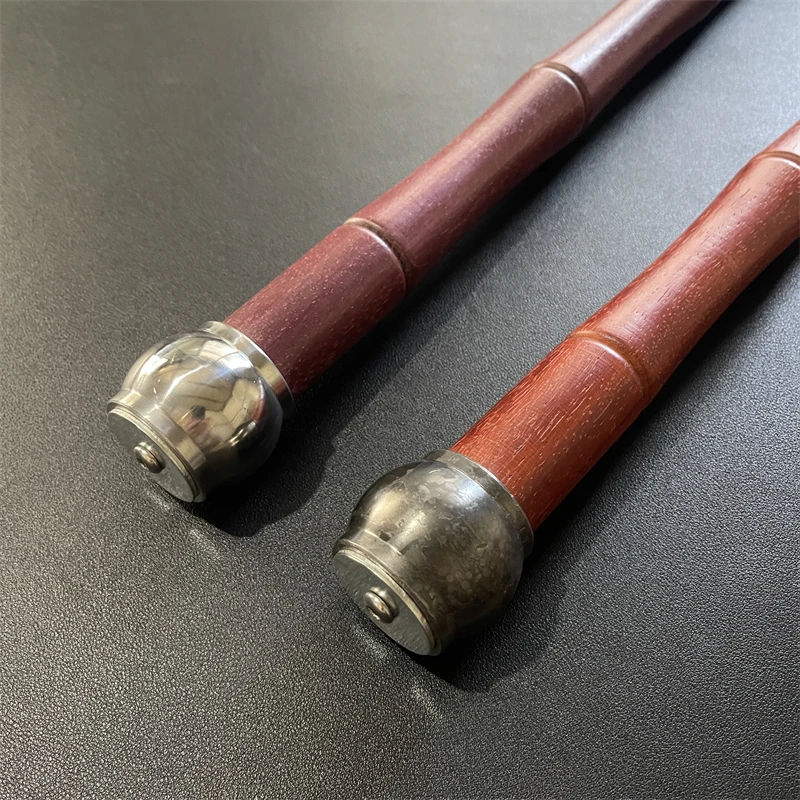 48cm Outdoor Portable EDC Liaojin Guduo Steel Hammer Soild Wood Hanle Car Emergency Window Breaking Short Stick Tool