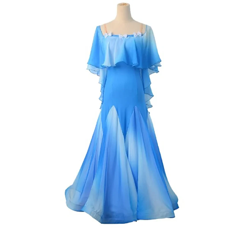 

2024 New Ballroom Dance Dress for Women's Big Swing Modern Dance Costume Elegant Party Waltz Practice Wear Clothes Outfits