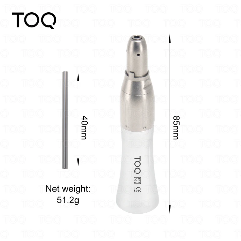 Dental Straight Handpiece 1:1 Low Speed Straight Nose Cone Suit for ø2.35mm Burs E Type External Water Spray Dentist Tool