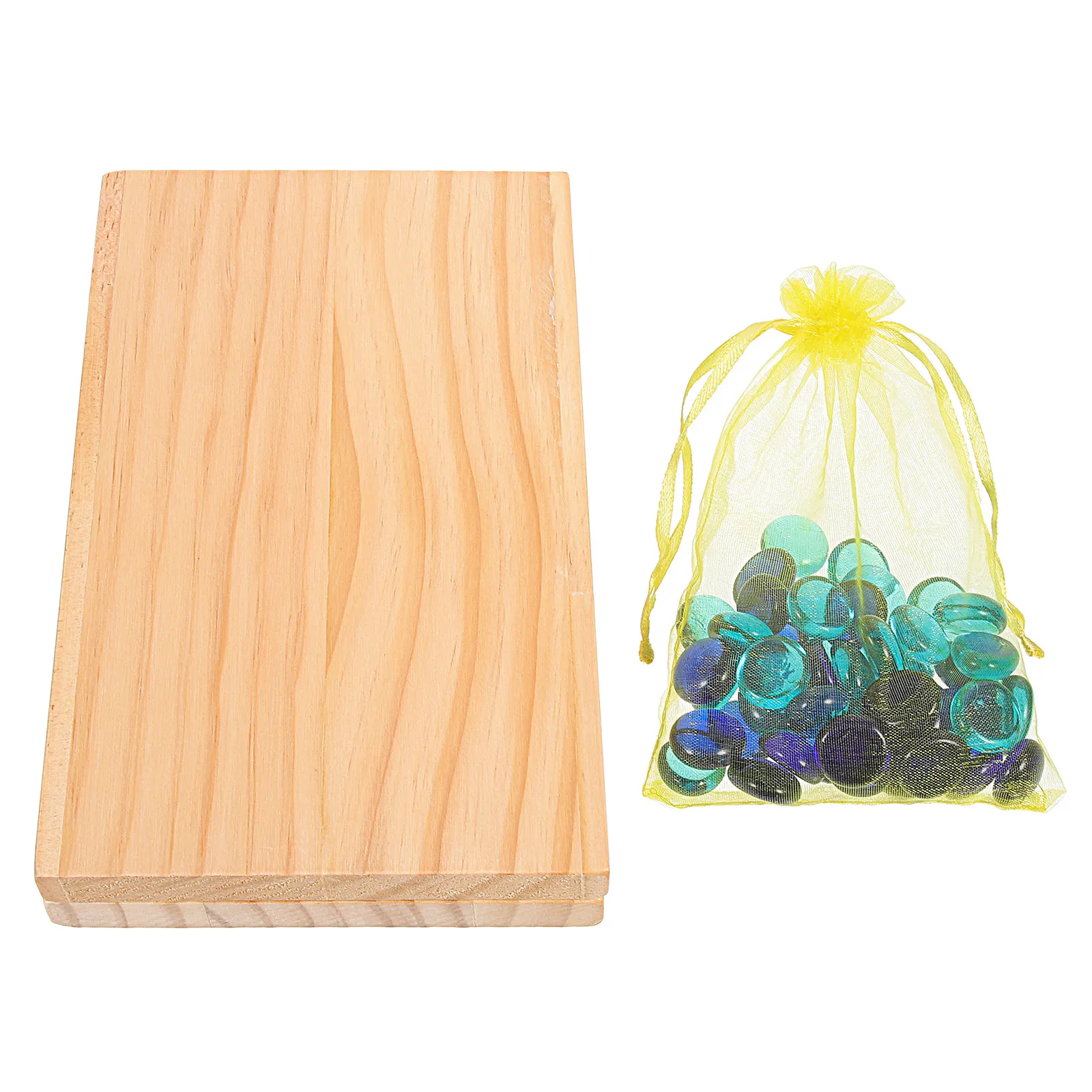 

1Set Wooden Foldable Mancala Board Game Compact Portable Lightweight Gemstone Chess Family Game Folding Mancala Board