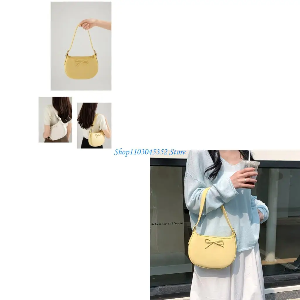 

Креативная сумка через плечо с бантами, украшение из искусственной кожи, кошелек подмышками, элегантные сумки подмышками для или