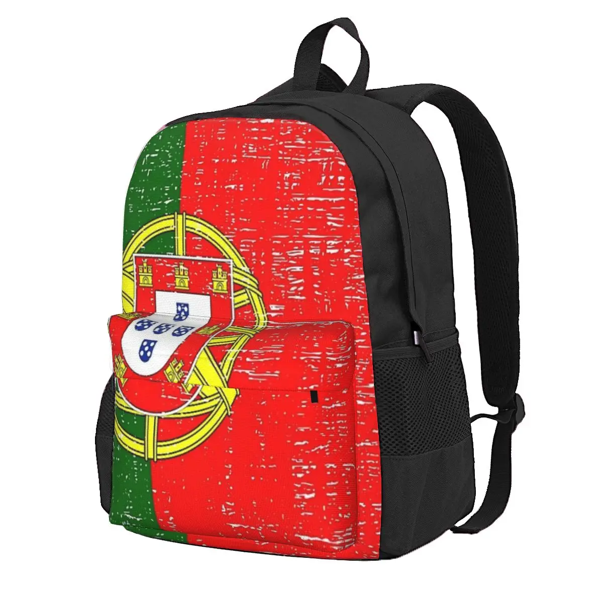 

Flag Of Portugal Student Backpack School Bag Hiking Travel Daypack for Men Women Fashion Bookbag Shoulder Bags