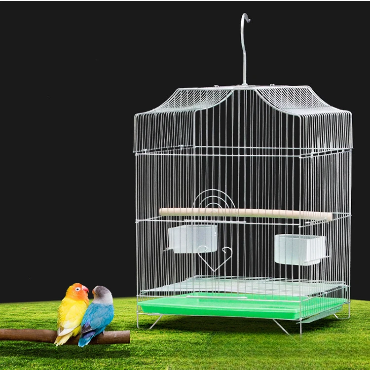 Electroplated Bird Cage Parrot Pugilist Wren Acacia Bird Cage Birdhouse Large Bird Cage B318