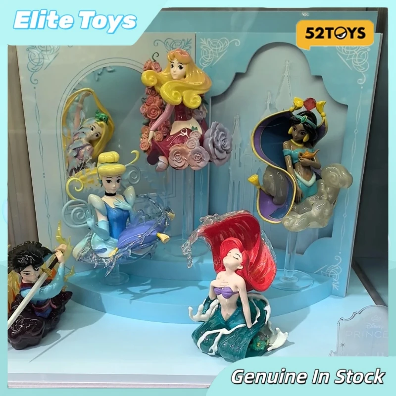 

52 игрушки Disney Princess Art Film Series 2, модная слепая коробка, красивая мультяшная фигурка, модель, Коллекционная игрушка, подарок на день рождения для девочек