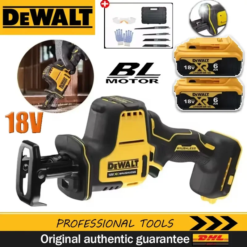 

Аккумуляторная бесщеточная сабельная пила DEWALT с регулировкой скорости для металла и дерева, электроинструмент, 18В, с аккумулятором