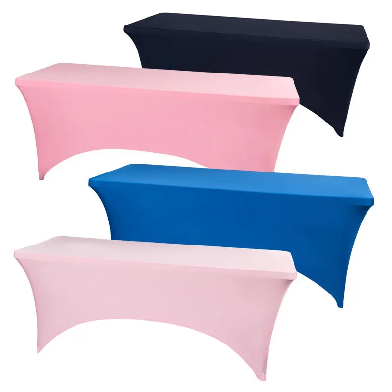 

Beauty Salon Massage Elastic Bed Cover High Stretch Wedding Hotel Birthday Table Cover Buffet Cloth Table Set Deco Tablecloth