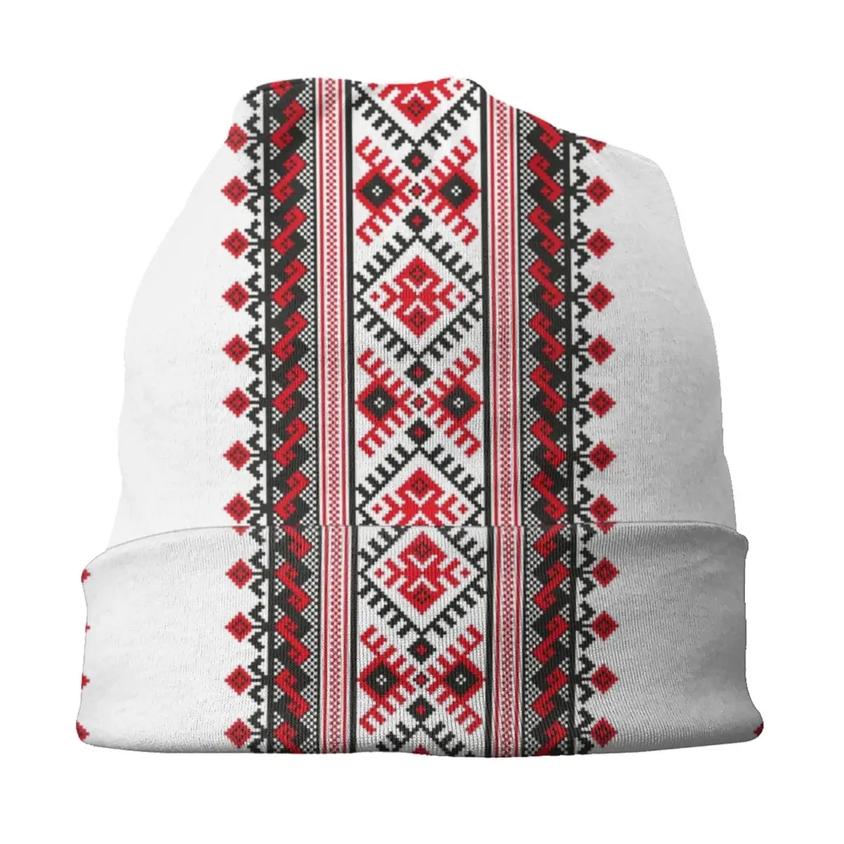 Ukraine Vyshyvanka Embroidery Bonnet Hats Street Knitting Hat Autumn Winter Warm Bohemian Geometric Skullies Beanies Caps