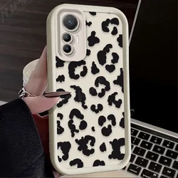 Black Leopard Zebra Print Case For Xiaomi 13T 12T 11T 13 12 11 Lite 5G NE POCO X6 X5 X4 GT X3 NFC F3 F4 F5 F6 M6 Pro Phone Cover