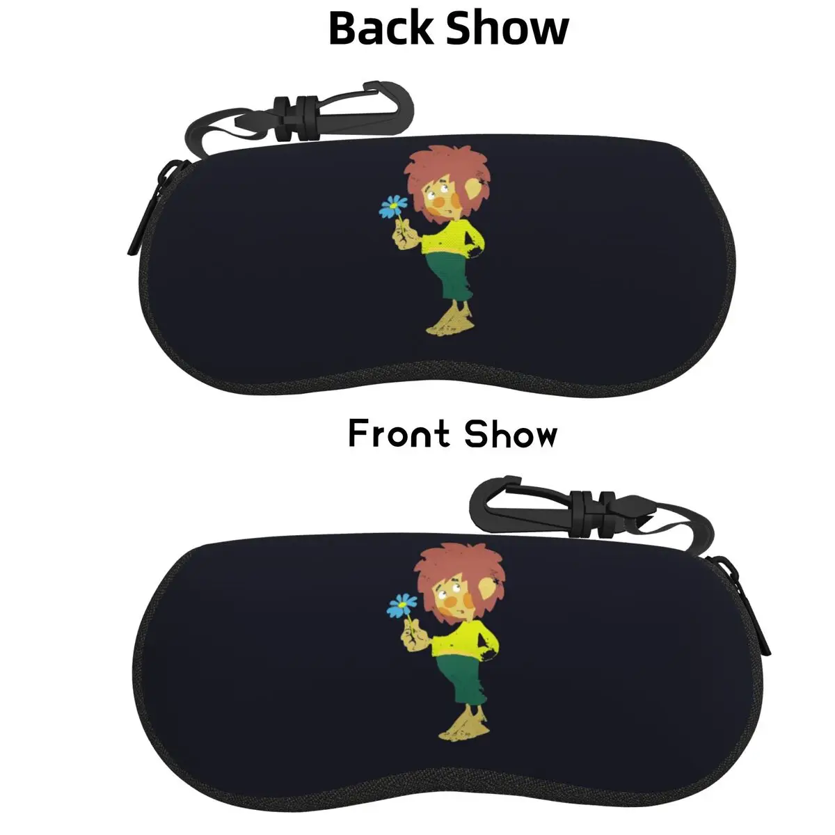 

Pumuckl Blume-figure 1983, чехол для очков, защитная коробка для солнцезащитных очков, женская и мужская мягкая сумка для очков