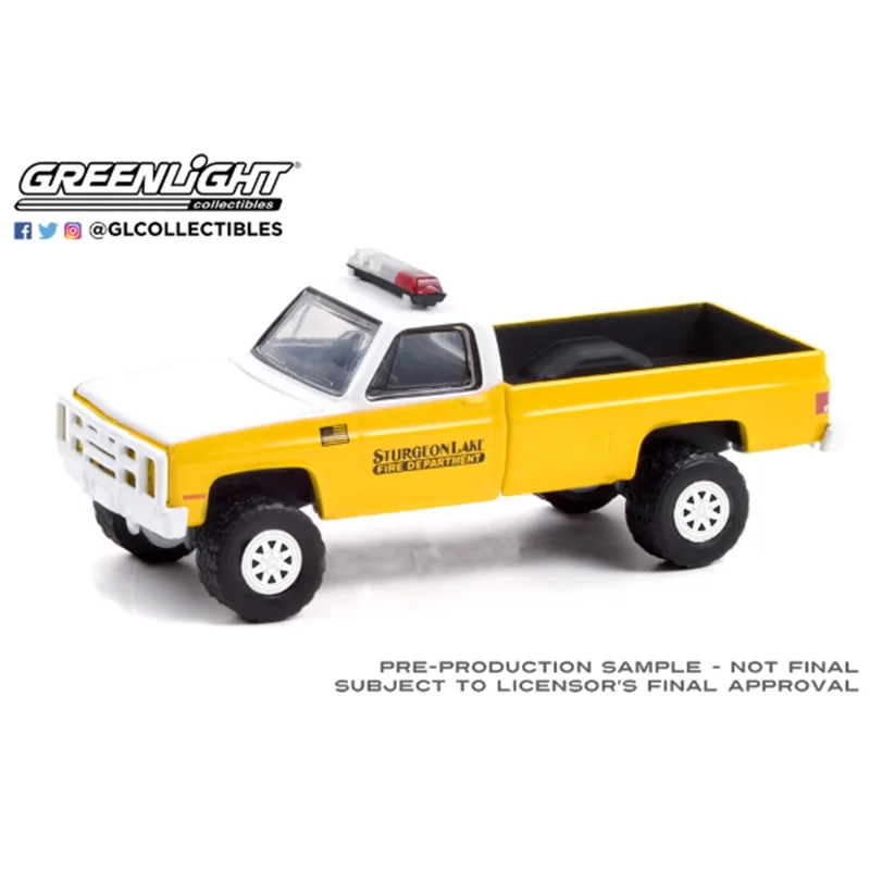 GreenLight 1:64 Skala 1987 M1008 Wóz Strażacki Model Ze Stopu Metalu Kolekcja Ozdoba Prezent Zabawka