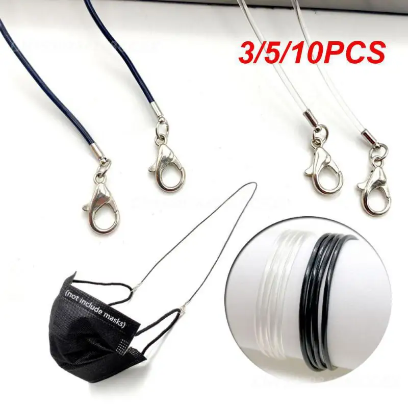 3/5/10PCS Mask Strap Prevent Mask Loss High-quality Mask Strap With Anti-lost Function Tpu Stylish Design Hot Item Soft Crystal