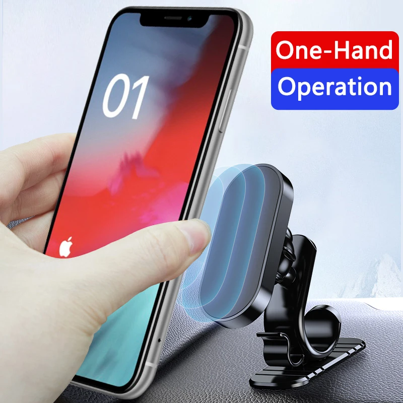 Adjustable Magnetic Car Phone Holder Magnet Mount Mobile Cell Phone Stand GPS Support For Smartphones 360 Degree Rotation image 5