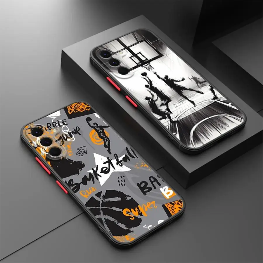 عودة غطاء الهاتف حقيبة لهاتف سامسونج غالاكسي A21s A25 A26 A36 A35 A33 A53 A54 A52 A56 A34 A24 A73 كرة السلة رجل كول #1