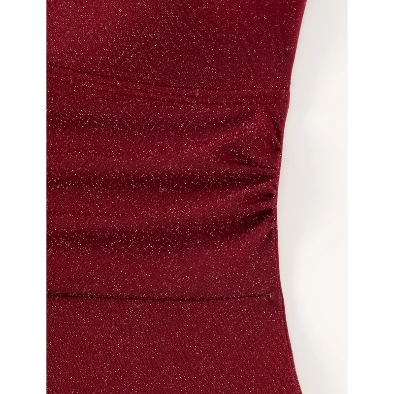 FASKOB ไวน์แดง One Piece ชุดว่ายน้ําบิกินี่เซ็กซี่หญิง one-piece ชุดว่ายน้ํา 2025 ชุดบิกินี่ฤดูร้อนเสื้อผ้าชายหาด