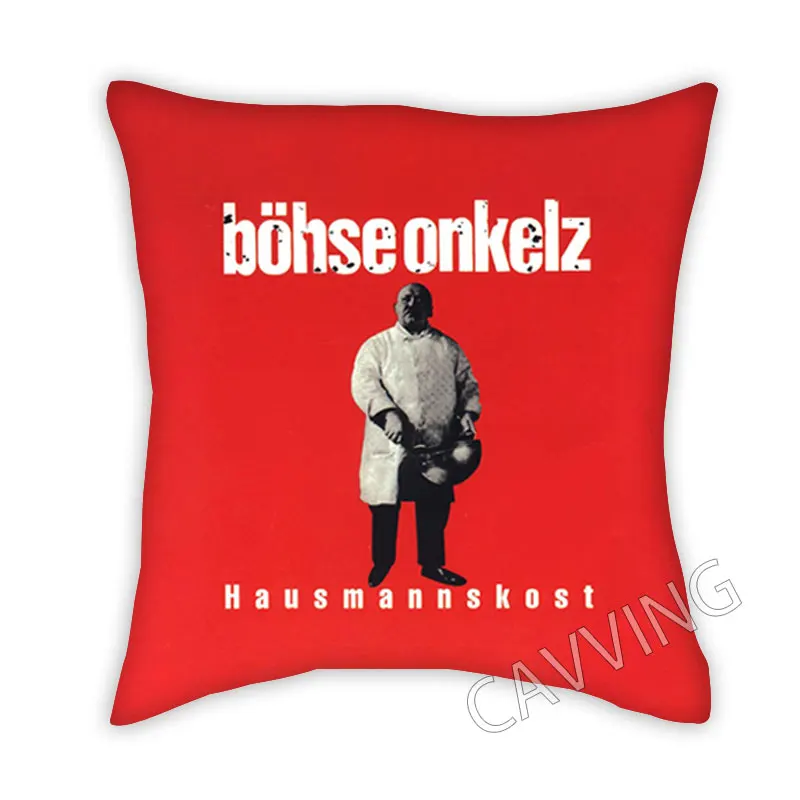 ROCK BAND  3D Printed Polyester Decorative Pillowcases Cover Square Zipper Pillow Case Fan Gifts Home Decor  J02