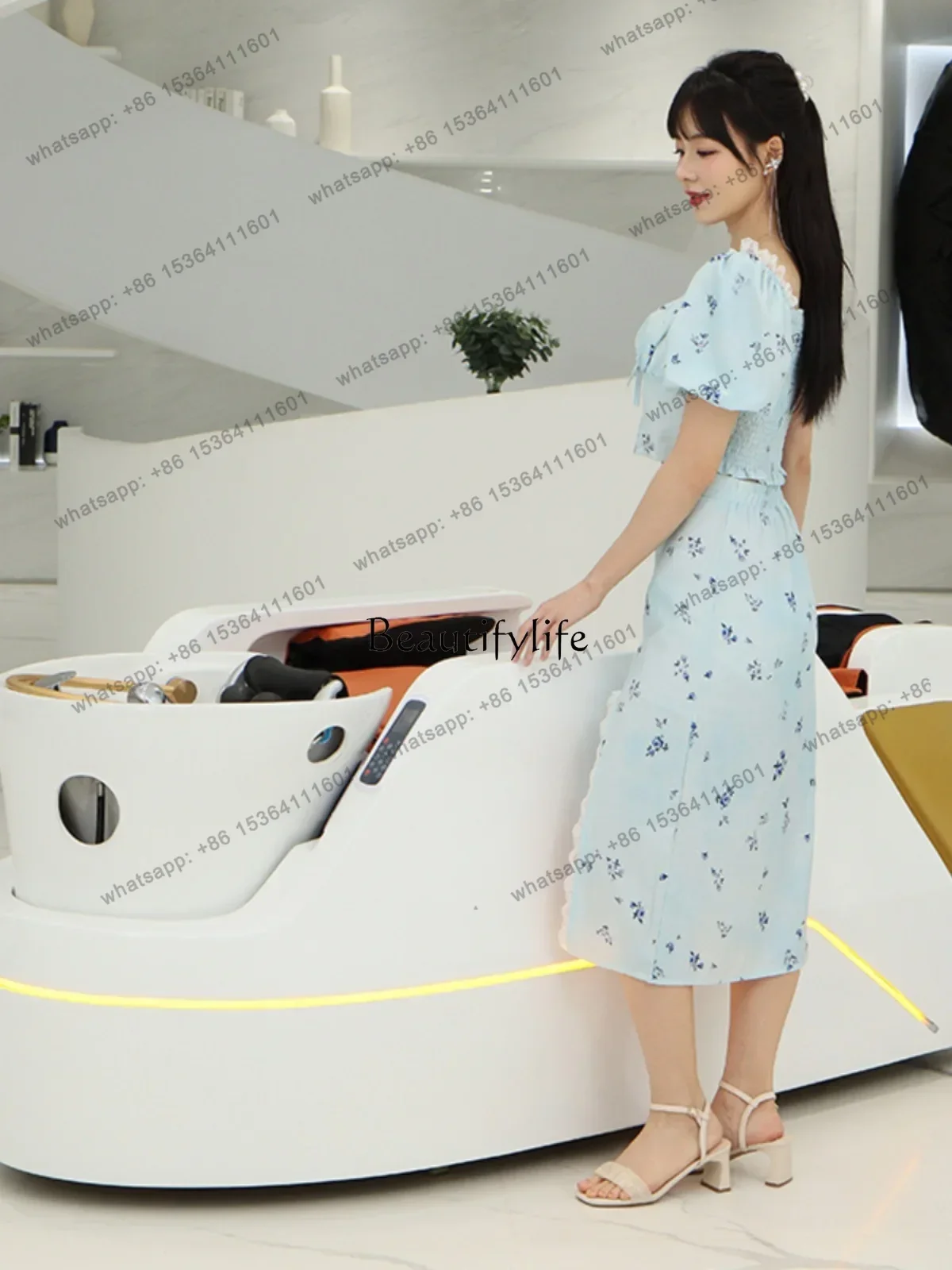 D30High-End Massage Shampoo Bed Electric Smart Hair Saloon Dedicated Shampoo Bed