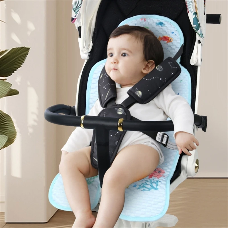 67JC Xe Đẩy Mùa Hè Lót Ghế Ô Tô Thảm Làm Mát Ice-Lụa Đệm Bassinet Tấm Làm Mát Trẻ Em Du Lịch Xe Ngựa miếng Lót