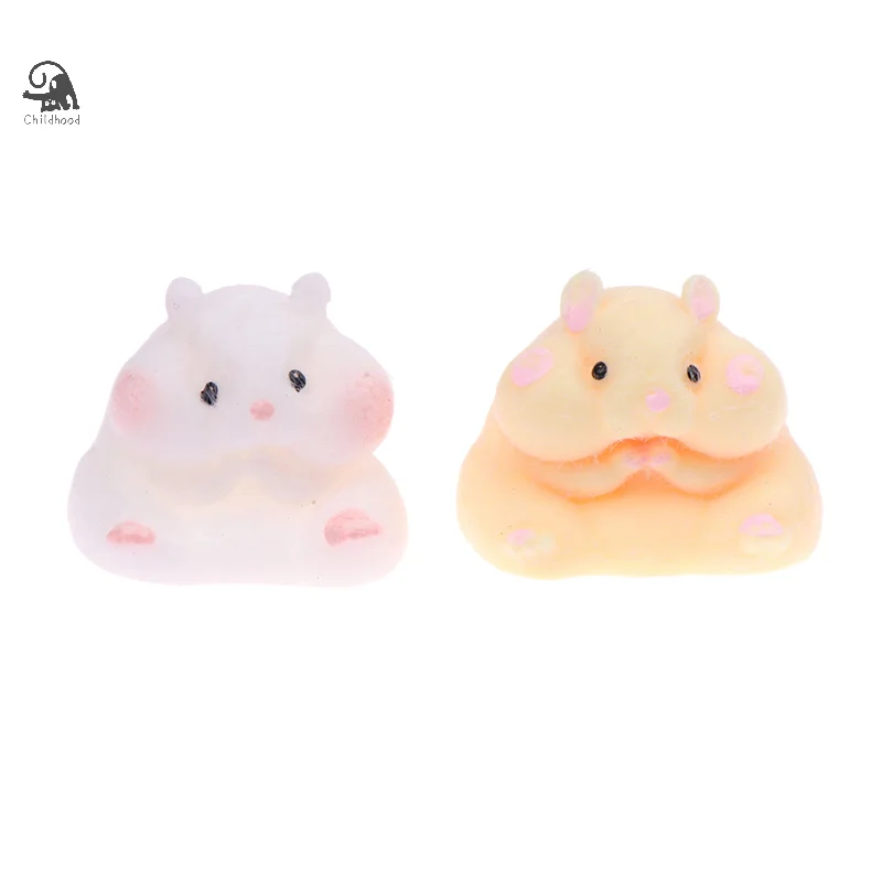 Super Soft Cute Q-Bullet Simulated Hamster  Toy Mini  Toys Kawaii Stress Relief Squeeze Toy TPR Decompression Toy