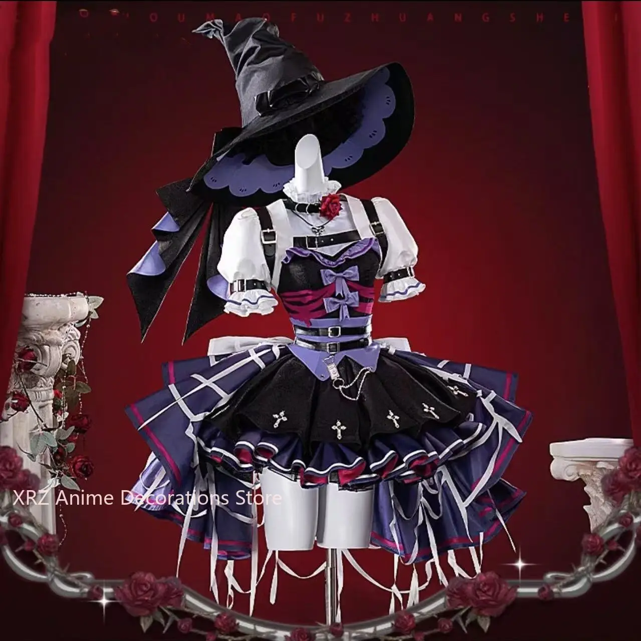 ملابس أنيمي الهوية V إيما وودز التأثيرية ‌ قبعة زي موحدة لحفلات الهالوين للعب الأدوار للرجال والبنات هدية عيد ميلاد