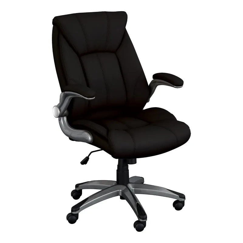 

High Back Executive Office Chair with Flip-Up Arms for Home or Office - Black (NOR-OUG1041BK-SO)