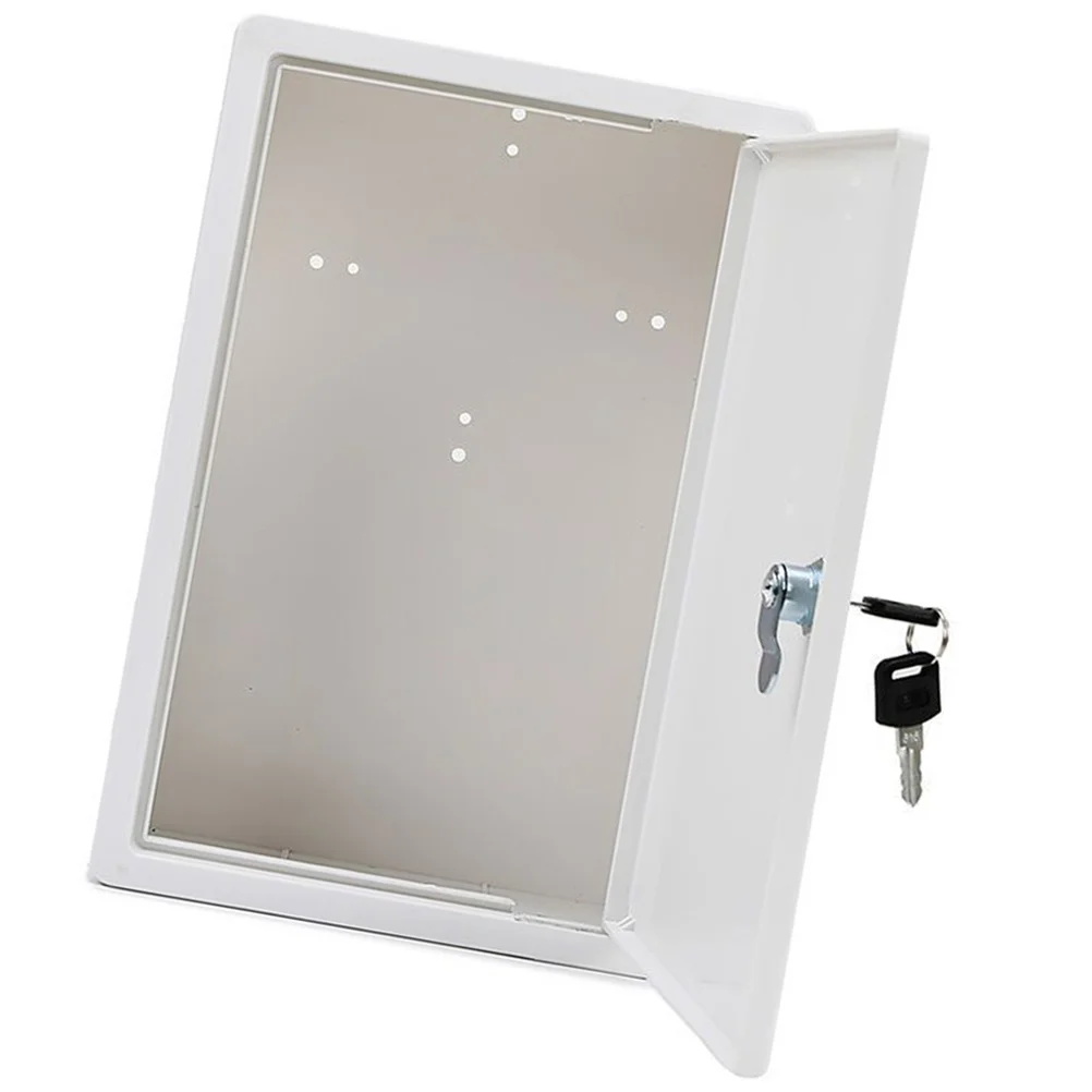 Milk Box Wall-mounted Outdoor Iron Sheet Fresh Delivery Mailbox ( ) Front Porch Holder for Packages Drop Case