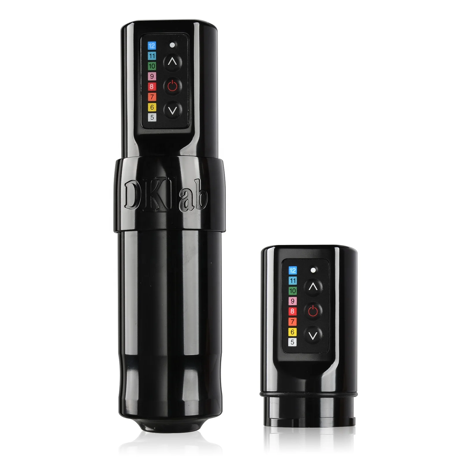 New Professional Wireless Battery Rotary Tattoo Machine Black 2400 mAh  Dual Battery Tattoo Pen