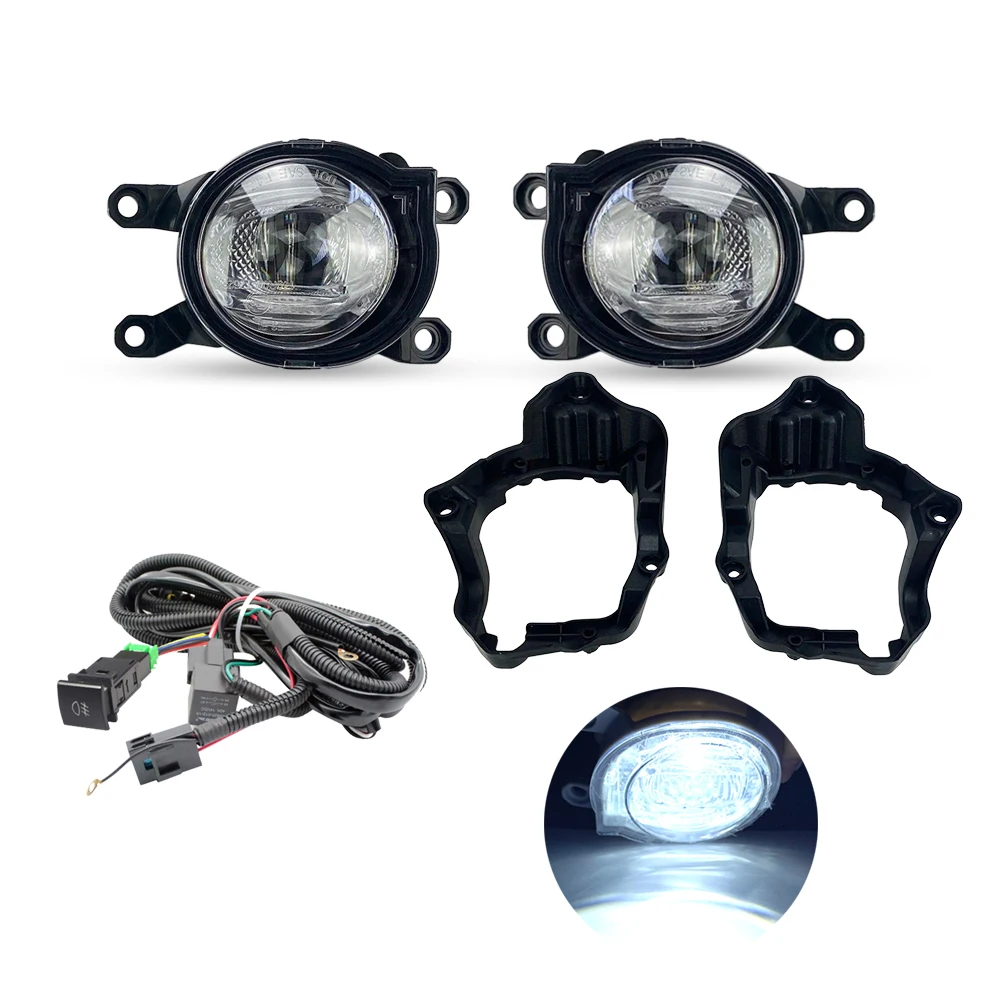 Upgrade LED mistachterlichten DRL voor Toyota Yaris Cross XP210 2020 2021 2022 2023 Wit Licht Beugel Draad Schakelaar Bedrading Kabelboom