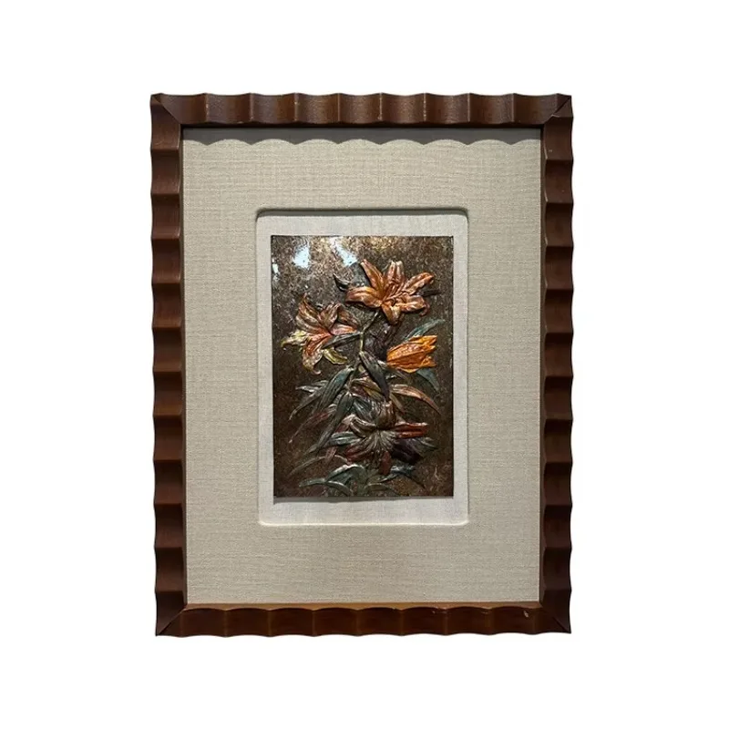 Engraved Bronze Etched Painting with Antique & Modern Theme for Home Decor and Advertising