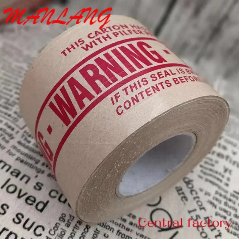 Custom  2% Discount  Strong Custom reinforced gummed Printed Kraft Paper Tape