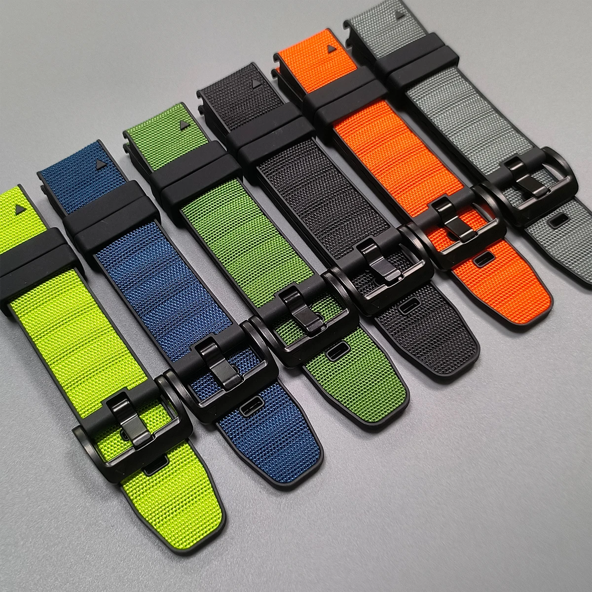 22mm 26mm Quick Fit Strap for Garmin Fenix 8 E 7X 7 Pro 6X 6 5X 5Plus Tactix 8 Silicone Nylon Bracelet Fenix 8pro 47mm 51mm Band