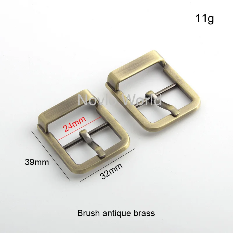 Nolvo World 10-50 pieces 24mm 25mm 4 colors Brush antique brass pin buckle safety harness buckles