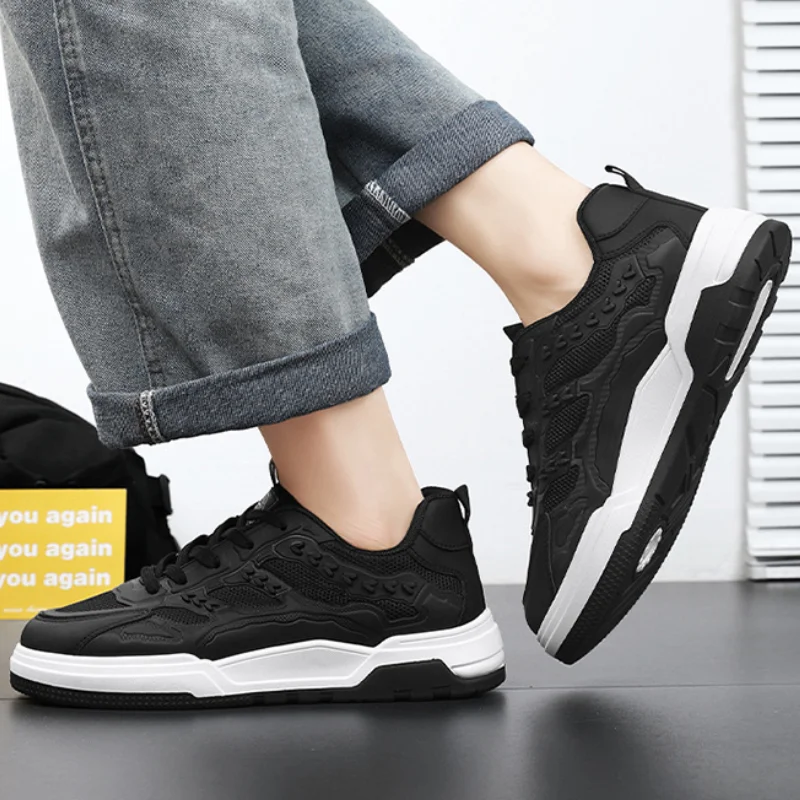 Summer Mesh Breathable Casual Shoes for Men Trendy Comfortable Vulcanized Shoe Hot Selling Men Sneakers Light Weight Tennis Shoe