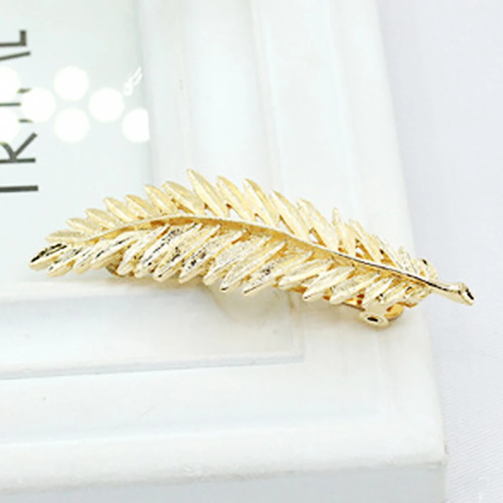 

4 Pcs Metal Hair Clips Leaf Barrette Women Accessories Vintage Fashion Elegant Wedding Party Hairpin Hairstyling Tools