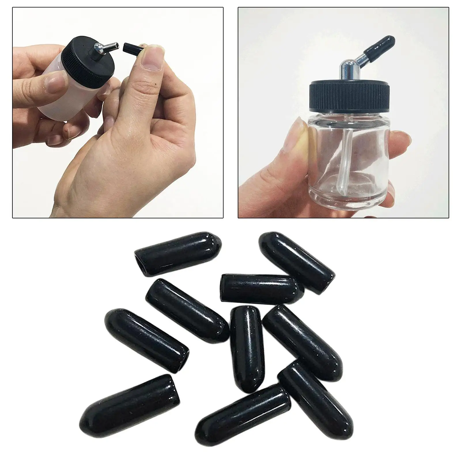 10x tappi per bottiglie per aerografo coperchi per sifone adattatore coperchi per beccuccio per liquori