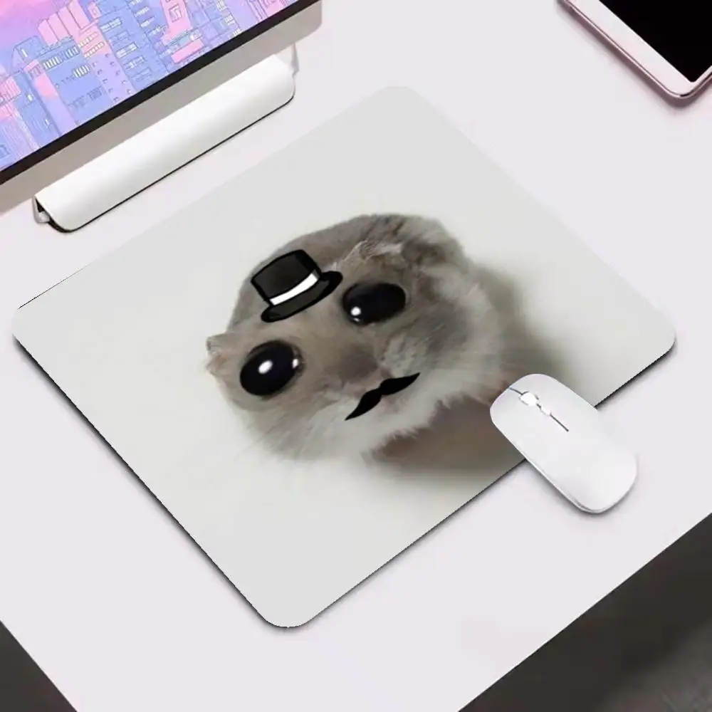Big Eye Sad Ferret Adorable Animal Close Up Portrait Compatible With Laptop Office Desktop Pad