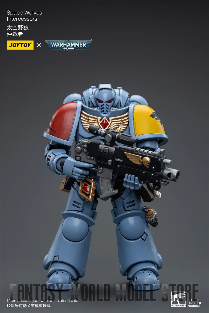 JOYTOY Warhammer 40K JT6625 JT6632 JT6649 JT6656 1/18 Space Wolves Blood Angels Imperial Fists Intercessors Full Set Model Dolls