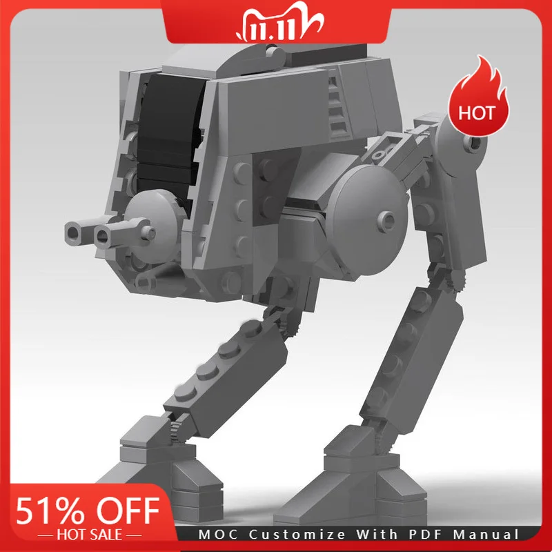 144 PCS MOC Star Battle Combattimento Macchina da passeggio Modello Building Block Mattoni Assemblaggio creativo fai da te Giocattoli educativi Regali di Natale