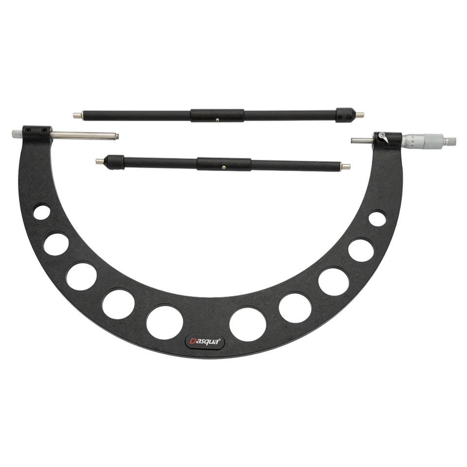 Dasqua 500-600mm Outside Micrometer With Adjustable Anvils Wide Measuring Range