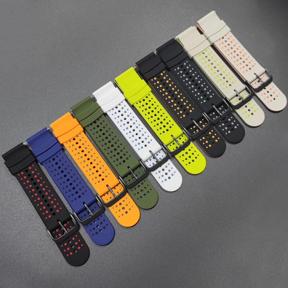 22 مللي متر حزام الإفراج السريع ل Huami AMAZFIT BALANCE 2/BIP 6 5 وحدة لينة سيليكون نغمتين الفرقة GTR 4/3/3 Pro 2e حزام الساعات الرياضية
