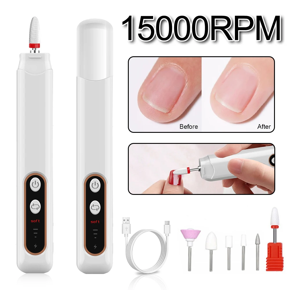 

Electric Nail Drill Machine Professional Manicure Machine Pedicure Drill Set Ceramic Nail File Nail Drill Equipment Tools 1Set