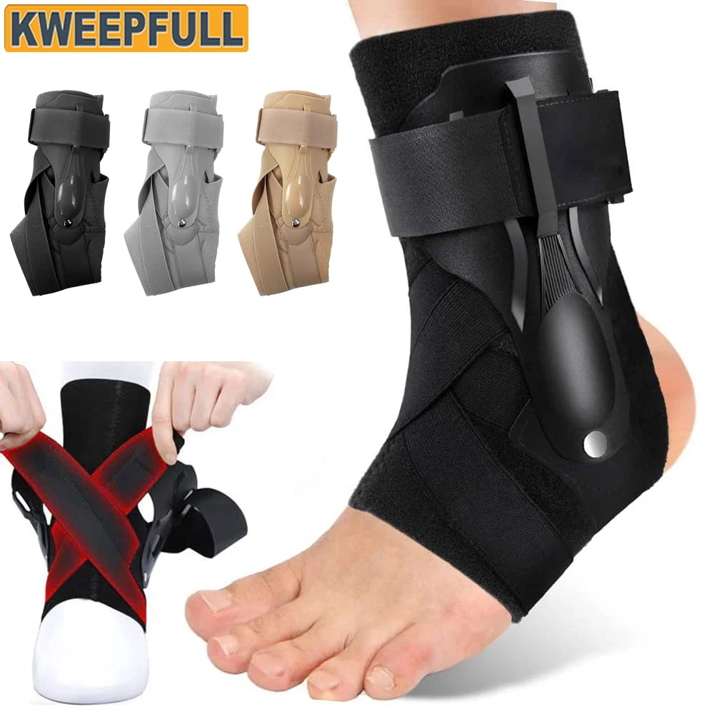 1Pcs Ankle Brace for Sprained Ankle,Ankle Support Brace with Side Stabilizers for Men & Women,Ankle Splint Stabilizer Volleyball