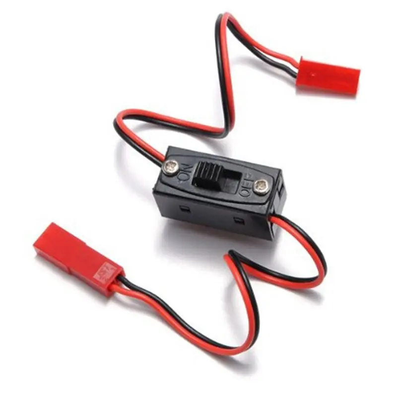 ABJL 6 Pcs On/Off Power Switch Receiver JST Connector for HSP RC 1/10 1/8 Car Crawler Off-Road Vehicle