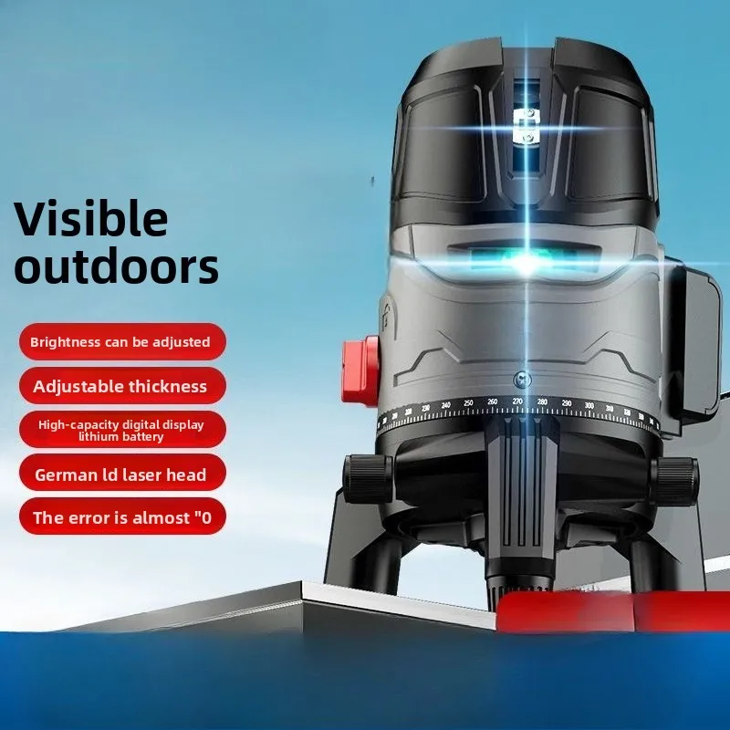 High Precision Infrared Level Green 235 Line Automatic Laser Level Blue Light Outdoor Strong Light