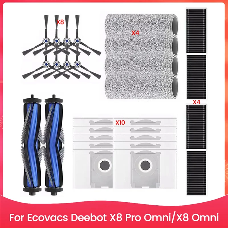 

Запасной комплект GTBL, аксессуары для Ecovacs Deebot X8 Pro Omni/X8 Omni, детали для пылесоса