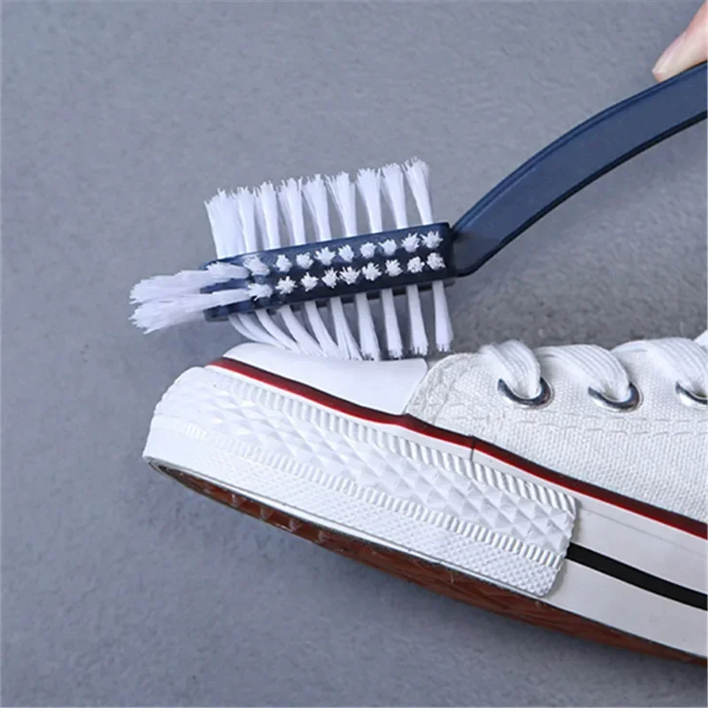 New Household Multifunctional All-round Five-sided Shoe Washing Brush Plastic Long-handled Soft-bristle Shoe Brush Cleaning Bush