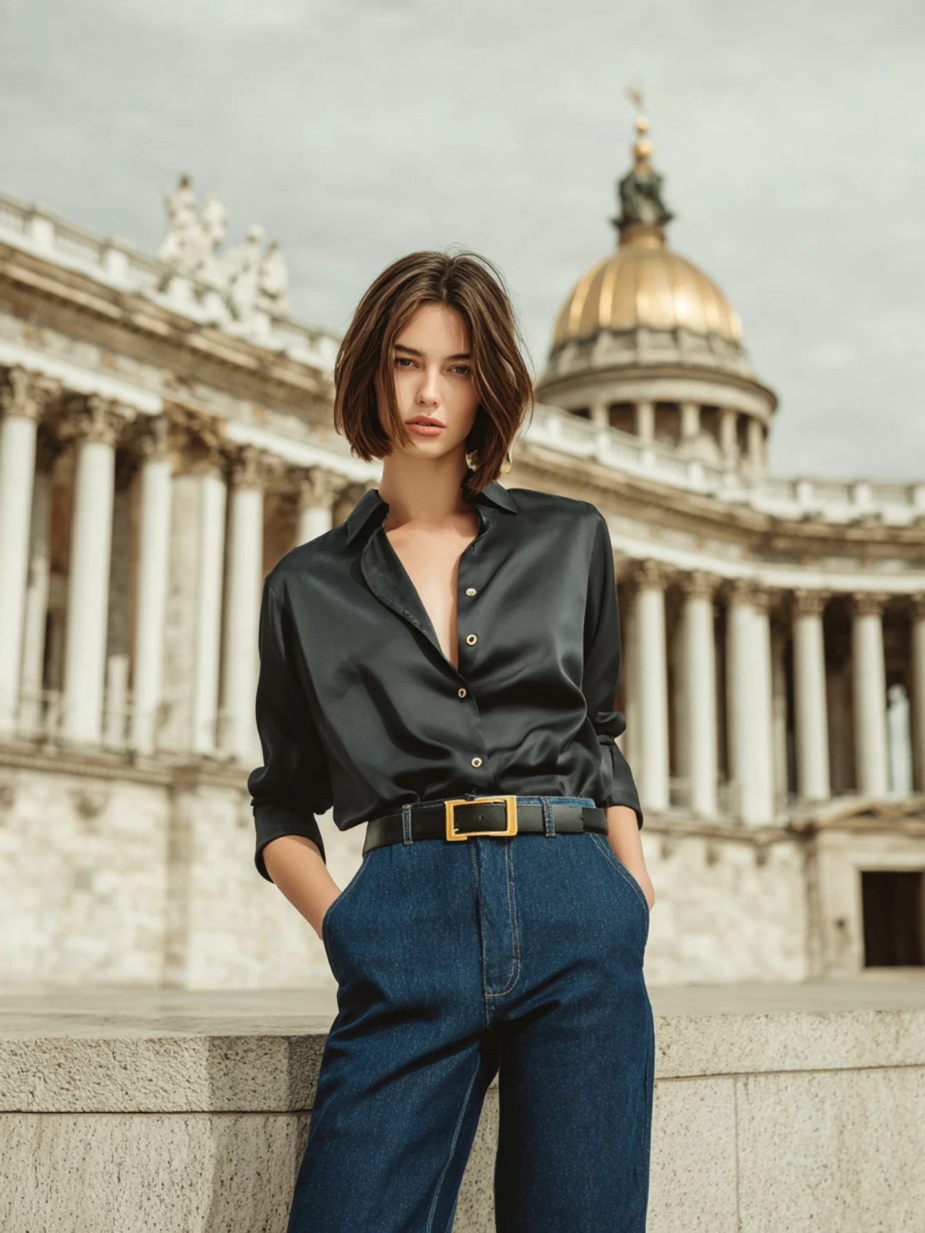 

Mia Muse Boutique Autumn Shirts 2025 Women's Casual Plain Long Sleeve Shirt Collar Button Through Daily Shirts
