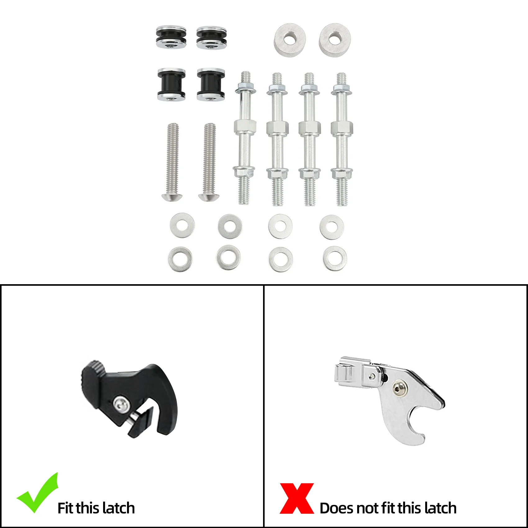 Saddlebag Docking Mounting Hardware Kit For Harley Heritage Softail Classic 2003-2017 Springer Classic FLSTSC 2005-2007